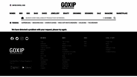 What Goxip.com website looked like in 2020 (3 years ago)