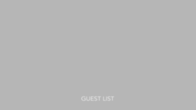 What Guestlist.co.jp website looked like in 2020 (3 years ago)
