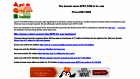 What Gfpc.com website looked like in 2020 (3 years ago)