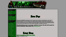 What Gta-sanandreas.com website looked like in 2020 (3 years ago)