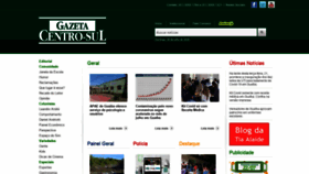 What Gazetacentro-sul.com.br website looked like in 2020 (3 years ago)