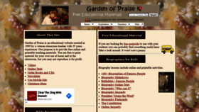 What Gardenofpraise.com website looked like in 2020 (3 years ago)