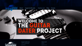 What Guitardaterproject.org website looked like in 2020 (3 years ago)