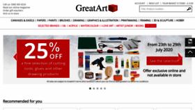 What Greatart.co.uk website looked like in 2020 (3 years ago)