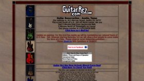 What Guitarrez.com website looked like in 2020 (3 years ago)