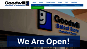 What Goodwillms.org website looked like in 2020 (3 years ago)