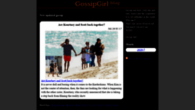 What Gossipgirl.blog website looked like in 2020 (3 years ago)