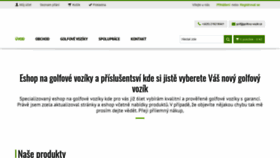 What Golfovy-vozik.cz website looked like in 2020 (3 years ago)