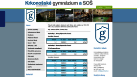 What Gymhost.cz website looked like in 2020 (3 years ago)