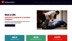 What Getnaloxonenow.org website looked like in 2020 (5 years ago)