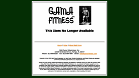 What Gama-fitness.com website looked like in 2020 (3 years ago)