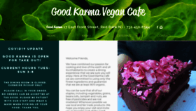 What Goodkarmacafenj.com website looked like in 2020 (3 years ago)