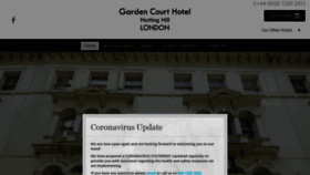 What Gardencourthotel.co.uk website looked like in 2020 (3 years ago)