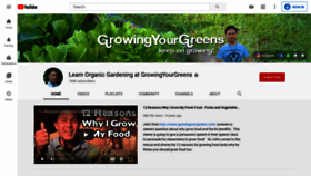 What Growingyourgreens.com website looked like in 2020 (3 years ago)