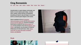 What Gregborenstein.com website looked like in 2020 (3 years ago)