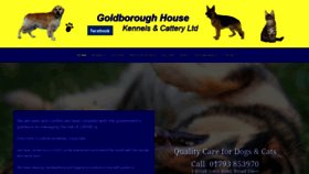 What Goldboroughhouse.co.uk website looked like in 2020 (3 years ago)