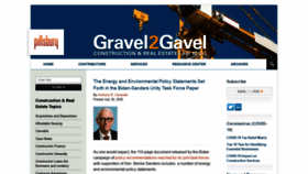 What Gravel2gavel.com website looked like in 2020 (3 years ago)