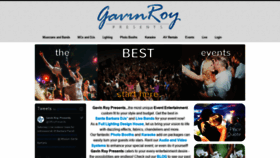 What Gavinroypresents.com website looked like in 2020 (3 years ago)