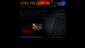 What Globalwirecloth.net website looked like in 2020 (3 years ago)