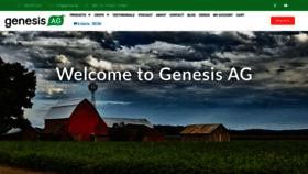 What Genesis.ag website looked like in 2020 (3 years ago)