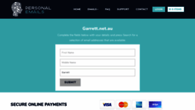 What Garrett.net.au website looked like in 2020 (3 years ago)