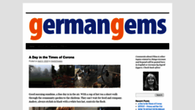 What Germangems.com website looked like in 2020 (3 years ago)