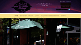What Gallopcafe.com website looked like in 2020 (3 years ago)
