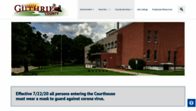 What Guthriecounty.org website looked like in 2020 (3 years ago)