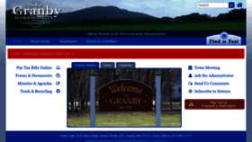 What Granby-ma.gov website looked like in 2020 (3 years ago)