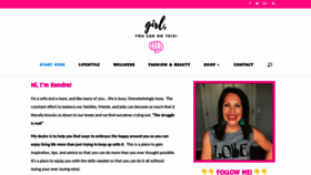 What Girlyoucandothis.com website looked like in 2020 (3 years ago)