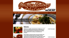 What Genuinebakery.com website looked like in 2020 (3 years ago)