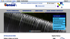What Gemeinde-ense.de website looked like in 2020 (3 years ago)