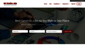 What Getcreativejobs.com website looked like in 2020 (3 years ago)