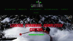 What Grasssticks.com website looked like in 2020 (3 years ago)
