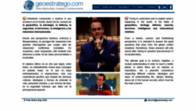 What Geoestratego.com website looked like in 2020 (3 years ago)