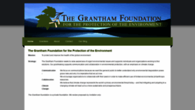 What Granthamfoundation.org website looked like in 2020 (3 years ago)