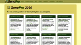 What Genopro.com website looked like in 2020 (3 years ago)
