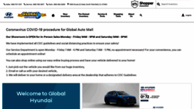 What Globalhyundai.com website looked like in 2020 (3 years ago)