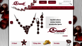 What Granat.cz website looked like in 2020 (3 years ago)