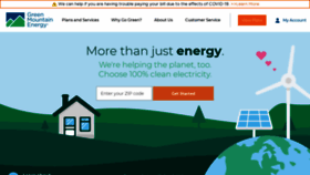 What Greenmountainenergy.com website looked like in 2020 (3 years ago)