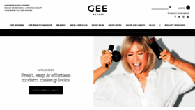 What Geebeauty.com website looked like in 2020 (3 years ago)