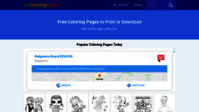 What Getcoloringpages.com website looked like in 2020 (3 years ago)