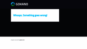 What Gokano.com website looked like in 2020 (3 years ago)