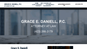 What Gracedaniell.com website looked like in 2020 (3 years ago)