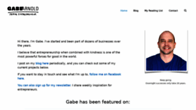 What Gabearnold.com website looked like in 2020 (3 years ago)