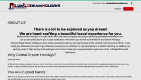 What Globaldreamholidays.com website looked like in 2020 (3 years ago)