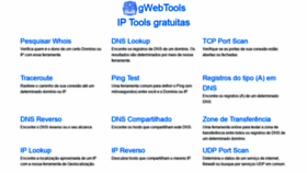 What Gwebtools.com.br website looked like in 2020 (3 years ago)