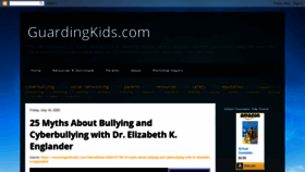 What Guardingkids.com website looked like in 2020 (3 years ago)