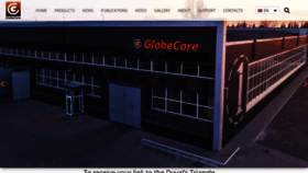 What Globecore.com website looked like in 2020 (3 years ago)