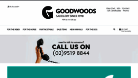 What Goodwoods.com.au website looked like in 2020 (3 years ago)